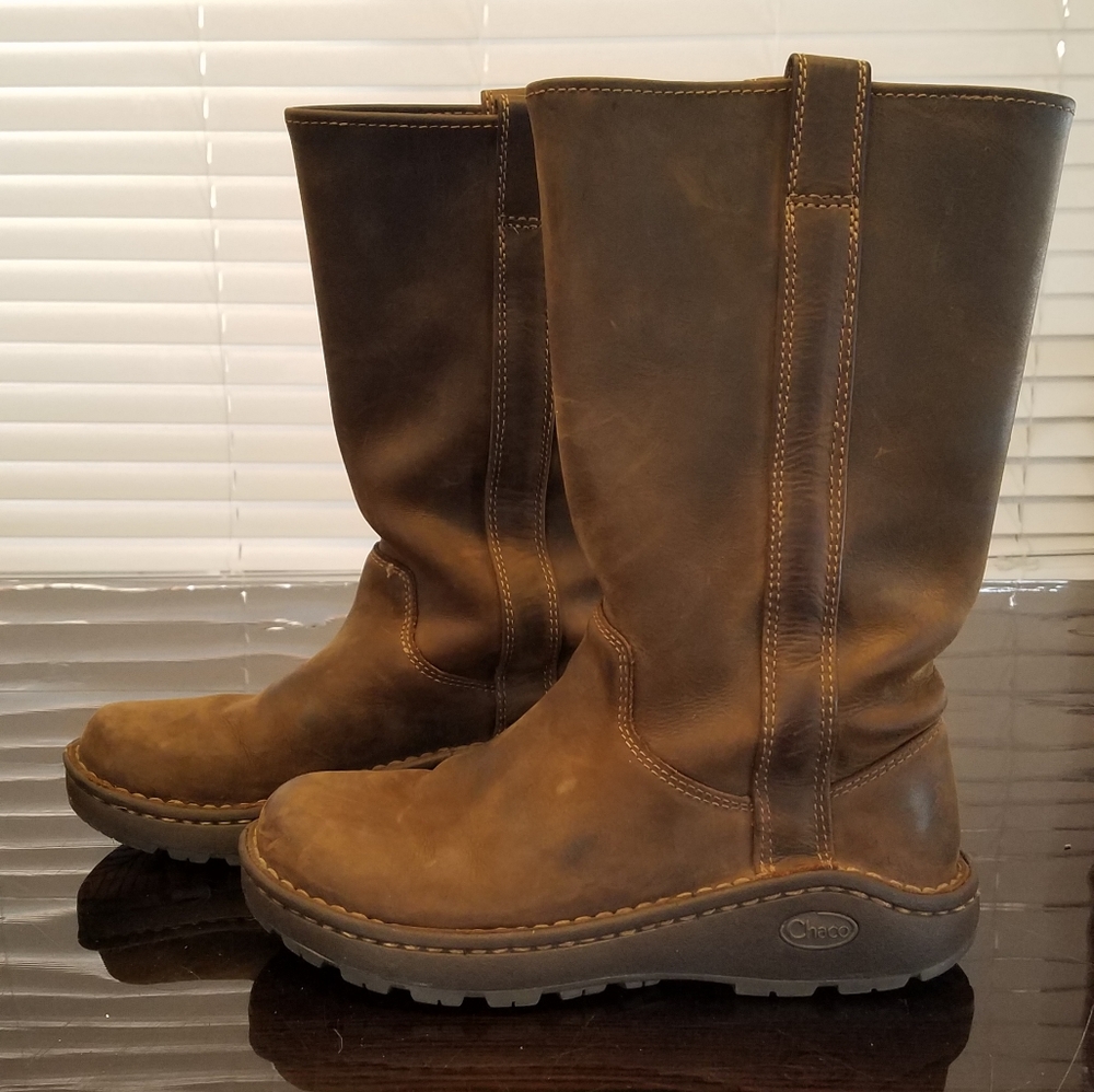 Chaco brown leather boots